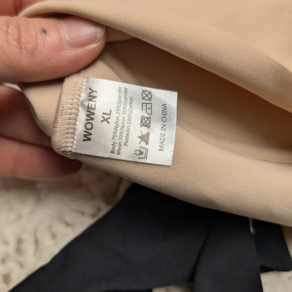 Woweny Comfort Black And Beige Bra - Picture 4 of 4